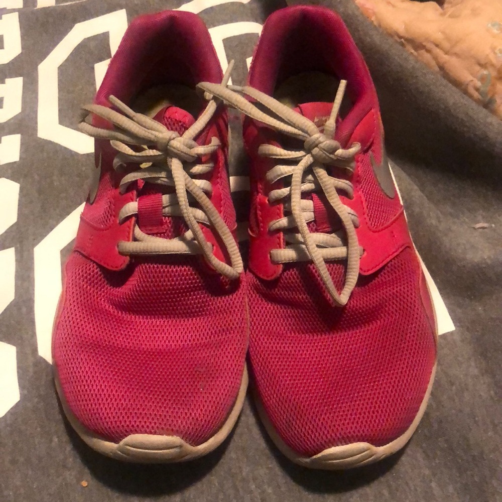 Pink Nike sneakers